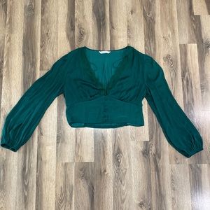 EMERALD GREEN BLOUSE